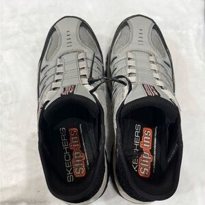 Skechers Men's Black and Gray Athletic Shoes